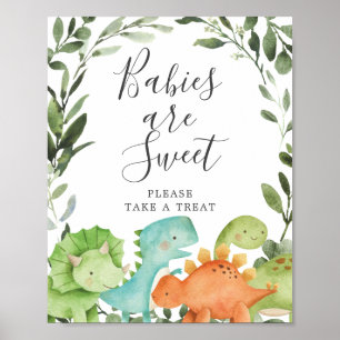Dinosaurs Baby Shower Babies Are Sweet Sign