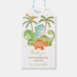 Dinosaurs Baby Shower Gift Tags