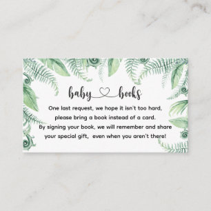 Dinosaurs Baby Shower I Birthday Book request Enclosure Card