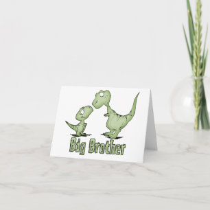 Dinosaurs Big Brother Blank Card
