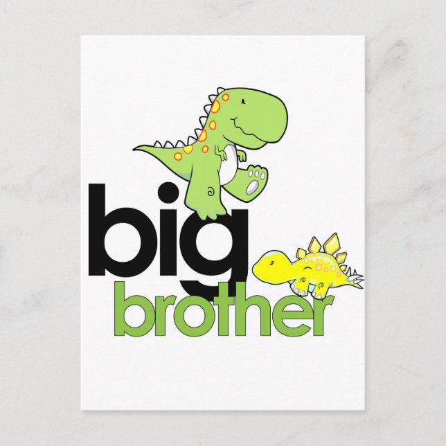 dinosaurs big brother postcard (Front)