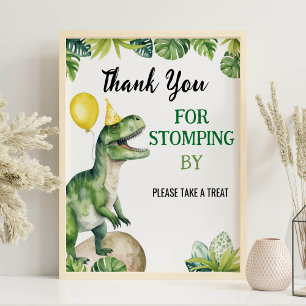 Dinosaurs Birthday Favour Sign