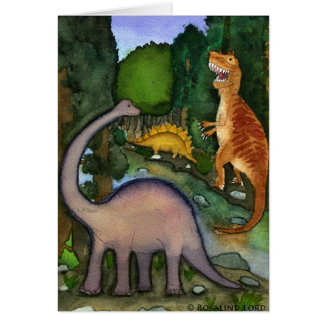 Dinosaurs Card (Front)