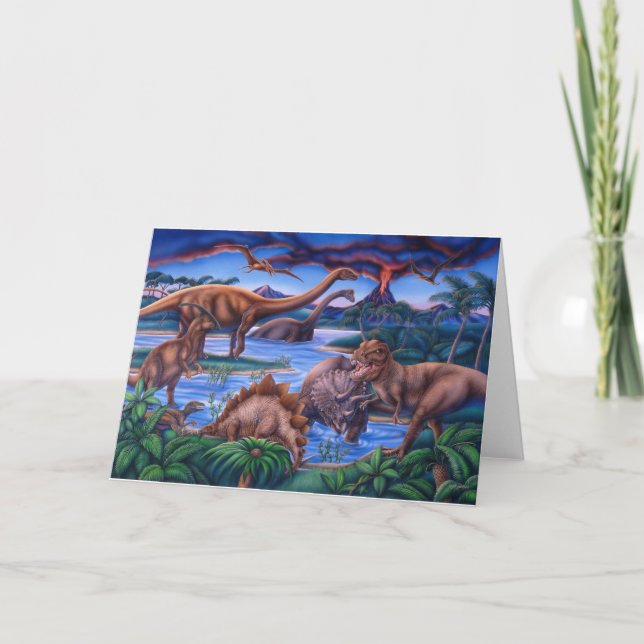 Dinosaurs card (Front)