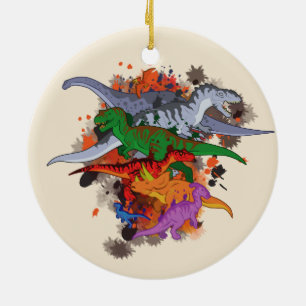 Dinosaurs Ceramic Tree Decoration