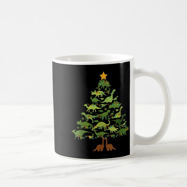 Dinosaurs Christmas Kids Christmas Tree Funny Love Coffee Mug (Right)