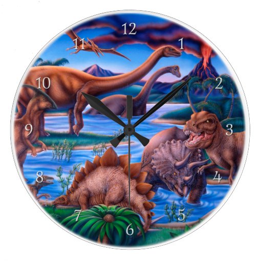 Image of Dinosaurs Clock