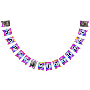 Dinosaurs Colourful Happy Birthday Bunting Banner
