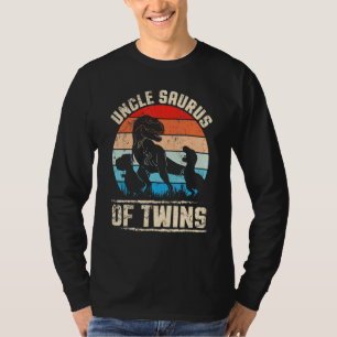 Dinosaurs Dancing Together Happy Aunt Uncle Saurus T-Shirt