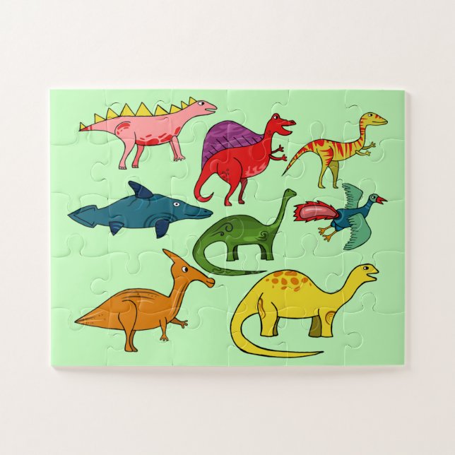 Dinosaurs Design Jigsaw Puzzle (Horizontal)