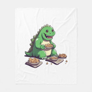 Dinosaurs diet tomorrow fleece blanket