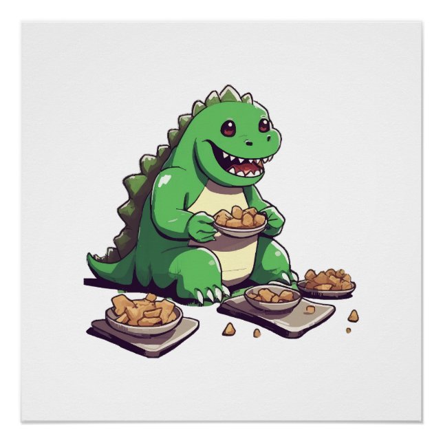 Dinosaurs diet tomorrow poster (Front)