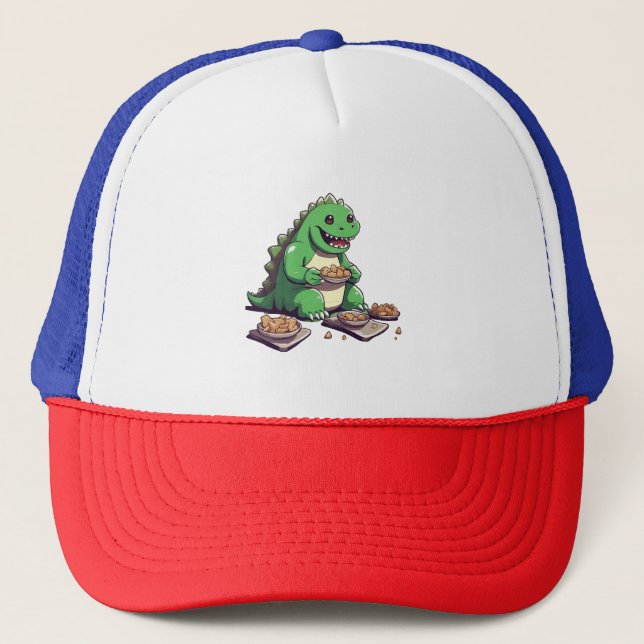 Dinosaurs diet tomorrow trucker hat (Front)