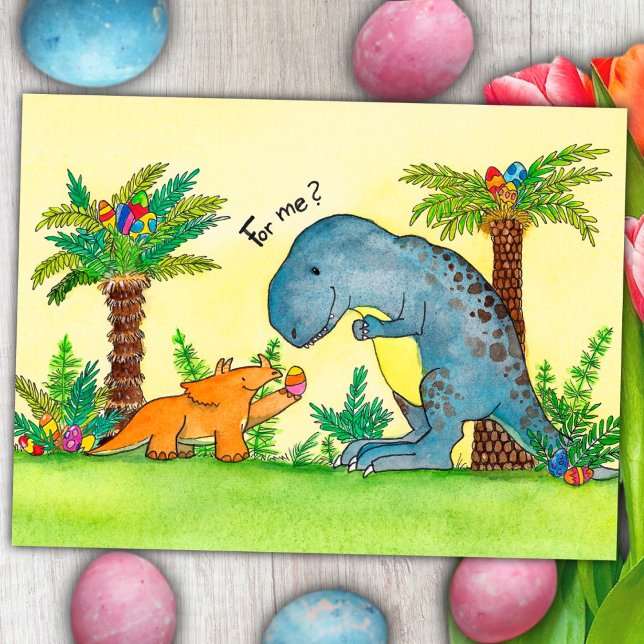 Dinosaurs Easter postcard by Nicole Janes (Creator Uploaded)
