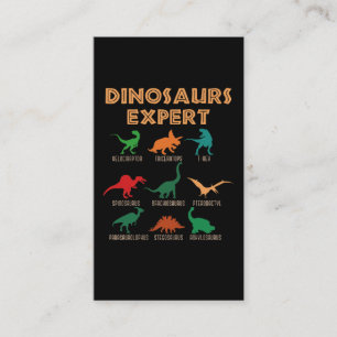 Dinosaurs Expert Boys Girls Dino T-rex Spinosaurus Business Card