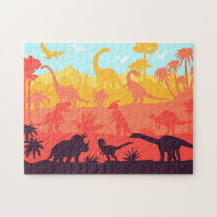 Dinosaurs Extinct Exotic Animals  Jigsaw Puzzle