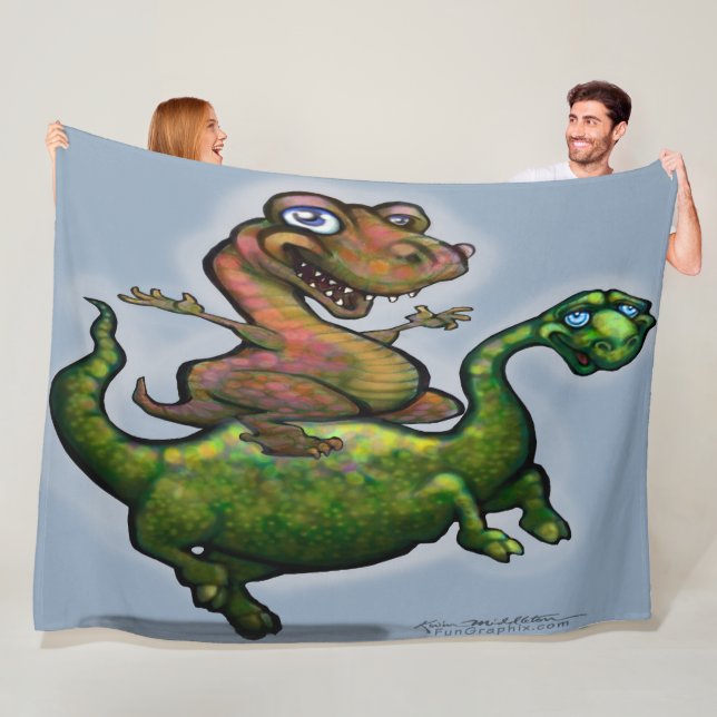 Dinosaurs Fleece Blanket (In Situ)