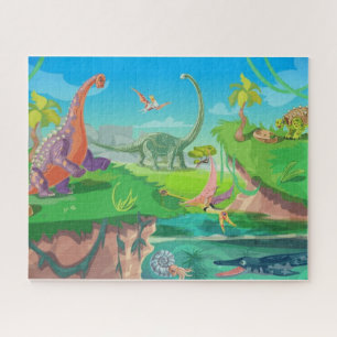 Dinosaurs Floor, Trex Floor, Trex Flooring Jigsaw Puzzle