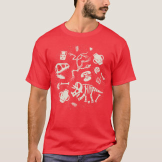 Dinosaurs Fossils Vintage Technology T-Shirt