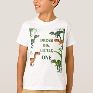 Dinosaurs Friends Framed In Jungle Scene T-Shirt