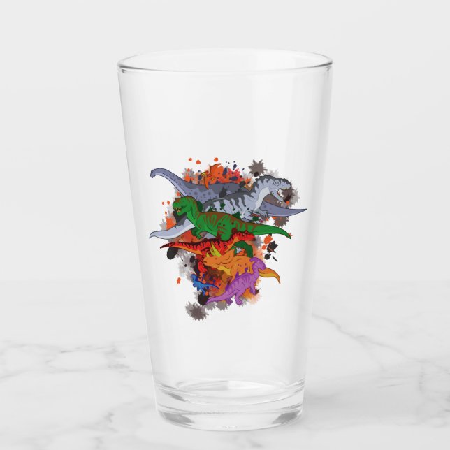 Dinosaurs Glass (Front)