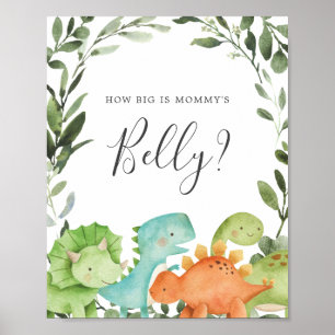 Dinosaurs Guess How Big is Mummy's Belly Sign