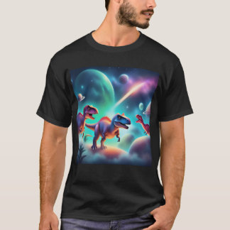 Dinosaurs In Outer Space  T-Shirt
