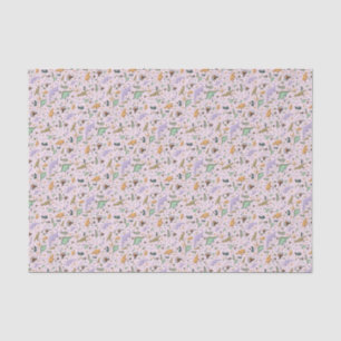 Dinosaurs in Pink Tissue Paper