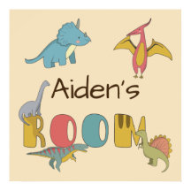 Dinosaurs Kid's Name Personalised