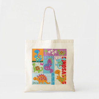 Dinosaurs kids tote bag