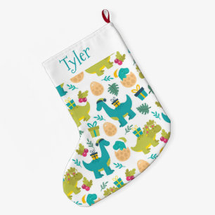 Dinosaurs Large Christmas Stocking