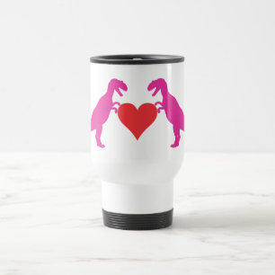 Dinosaurs Love is Love Travel Mug