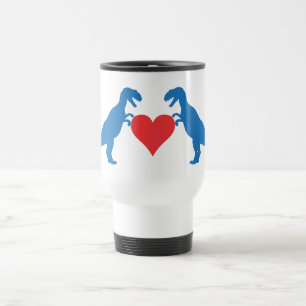 Dinosaurs Love is Love Travel Mug