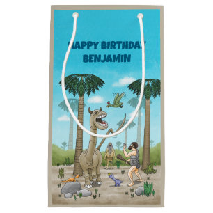 Dinosaurs meets the Stone Age Small Gift Bag