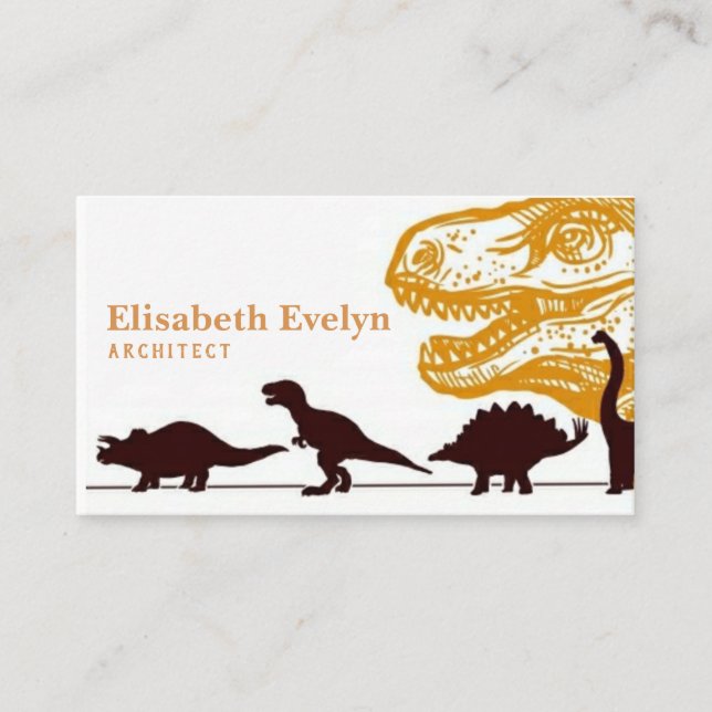 Dinosaurs museum exposition business card (Front)