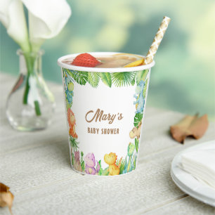 Dinosaurs Nursery Baby Shower Paper Cups