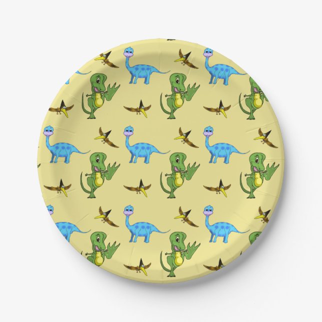 Dinosaurs Paper Plates (Front)