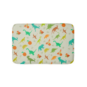 Dinosaurs Pattern Bath Mat