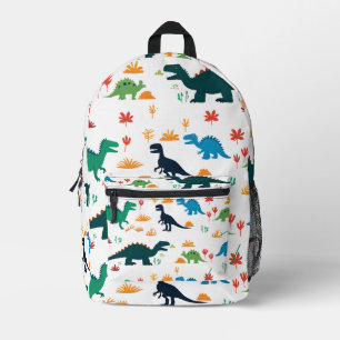 Dinosaurs Pattern Colourful Playful Art Printed Backpack