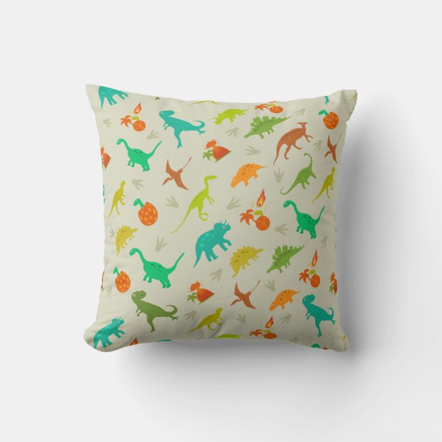 Dinosaurs Pattern Cushion (Front)