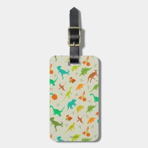 Dinosaurs Pattern Luggage Tag