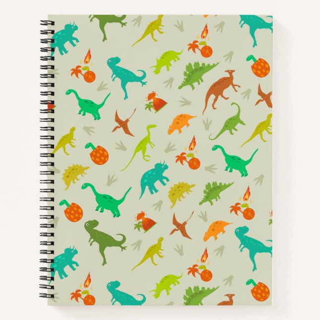 Dinosaurs Pattern Notebook (Front)