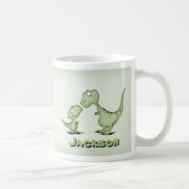 Dinosaurs Personalised Coffee Mug (Right)
