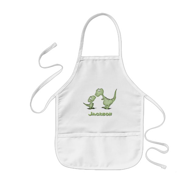 Dinosaurs Personalised Kids Apron (Front)