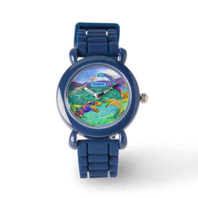 dinosaurs personalised watch (Front)