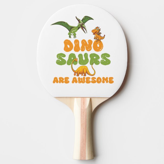 Dinosaurs Ping Pong Paddle (Front)