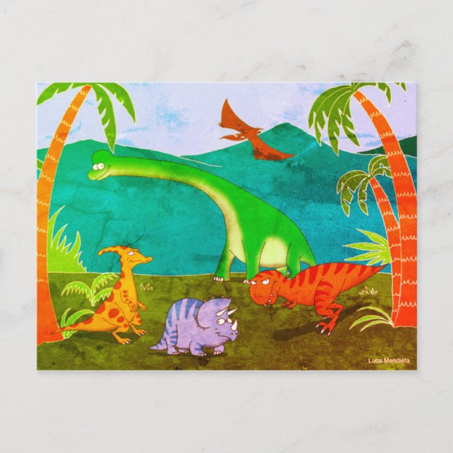 Dinosaurs Postcard (Front)