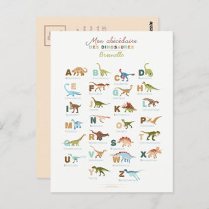 Dinosaurs Postcard (French)