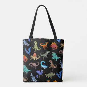 Dinosaurs Rainbow II School supplies Tote Bag