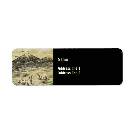 Dinosaurs Return Address Label